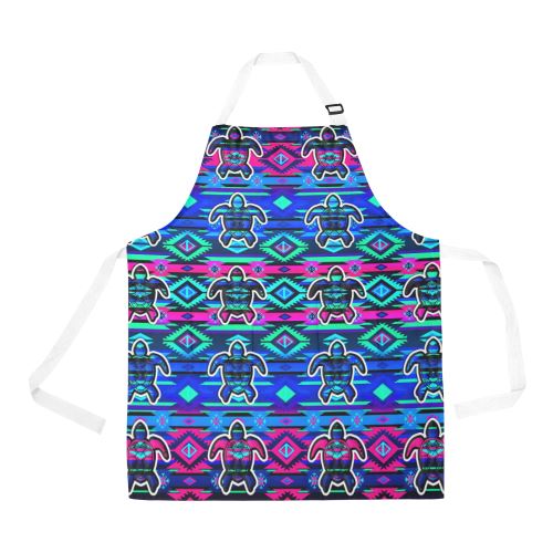 Adobe Sunset Turtle All Over Print Apron All Over Print Apron e-joyer