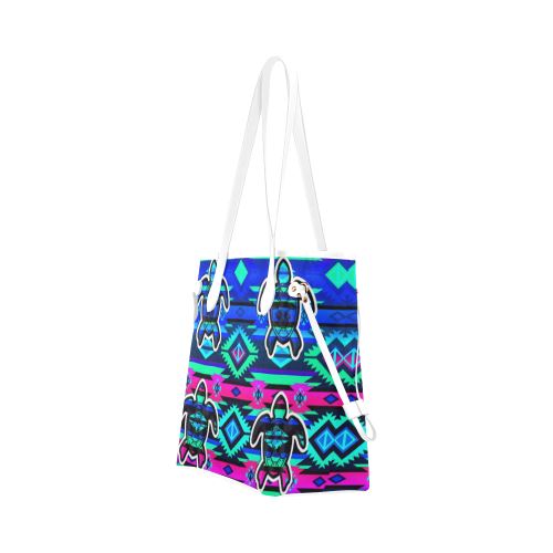 Adobe Sunset Turtle Clover Canvas Tote Bag (Model 1661) Clover Canvas Tote Bag (1661) e-joyer