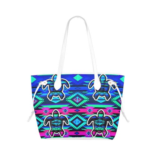 Adobe Sunset Turtle Clover Canvas Tote Bag (Model 1661) Clover Canvas Tote Bag (1661) e-joyer
