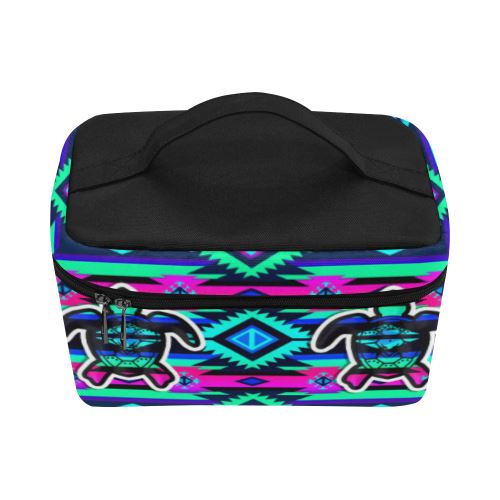 Adobe Sunset Turtle Cosmetic Bag/Large (Model 1658) Cosmetic Bag e-joyer