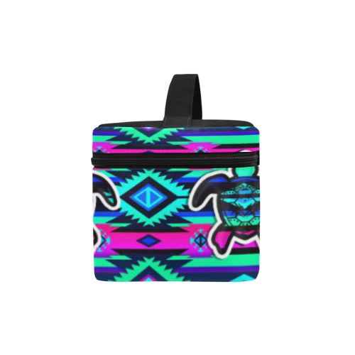 Adobe Sunset Turtle Cosmetic Bag/Large (Model 1658) Cosmetic Bag e-joyer