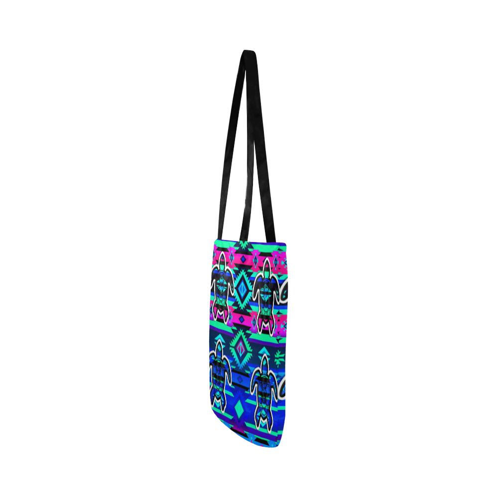Adobe Sunset Turtle Reusable Shopping Bag Model 1660 (Two sides) Shopping Tote Bag (1660) e-joyer