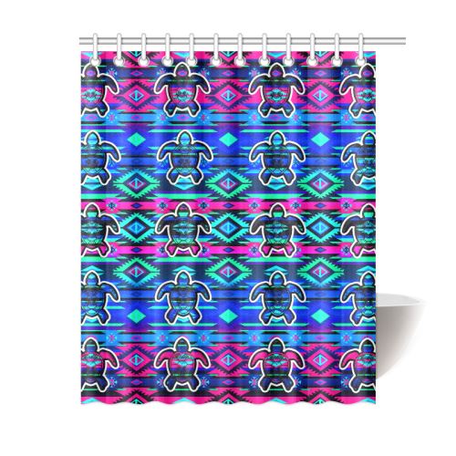 Adobe Sunset Turtle Shower Curtain 60"x72" Shower Curtain 60"x72" e-joyer