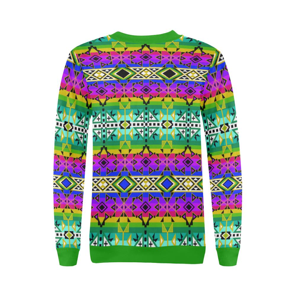 After the Northwest Rain All Over Print Crewneck Sweatshirt for Women (Model H18) Crewneck Sweatshirt for Women (H18) e-joyer