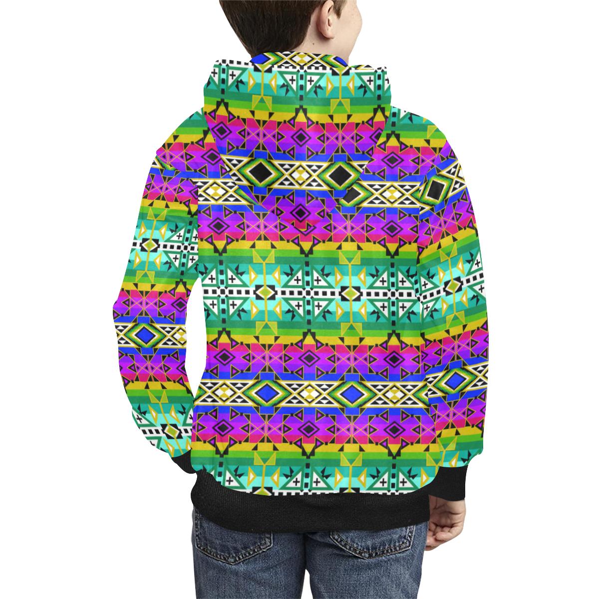 After the Northwest Rain Kids' All Over Print Hoodie (Model H38) Kids' AOP Hoodie (H38) e-joyer