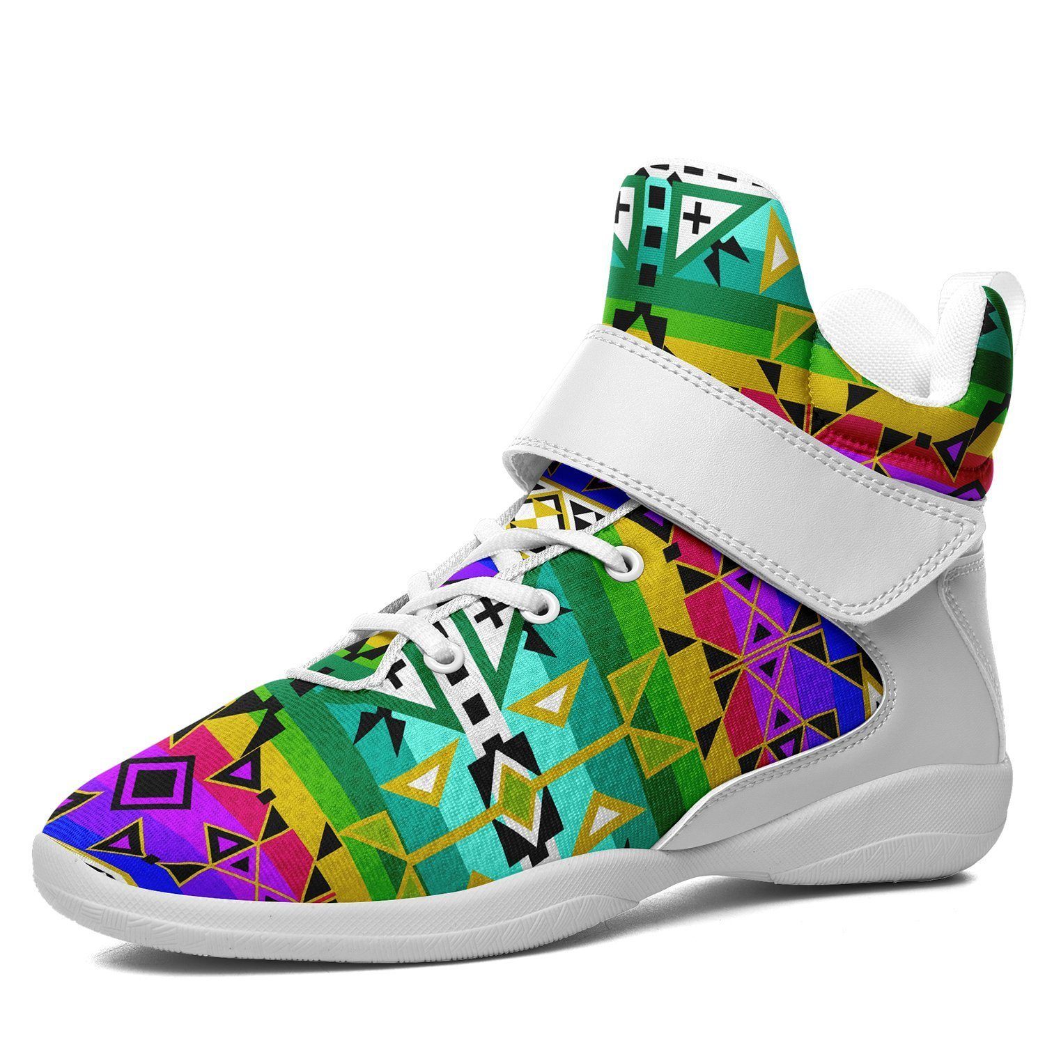 After the Northwest Rain Kid's Ipottaa Basketball / Sport High Top Shoes 49 Dzine US Child 12.5 / EUR 30 White Sole with White Strap