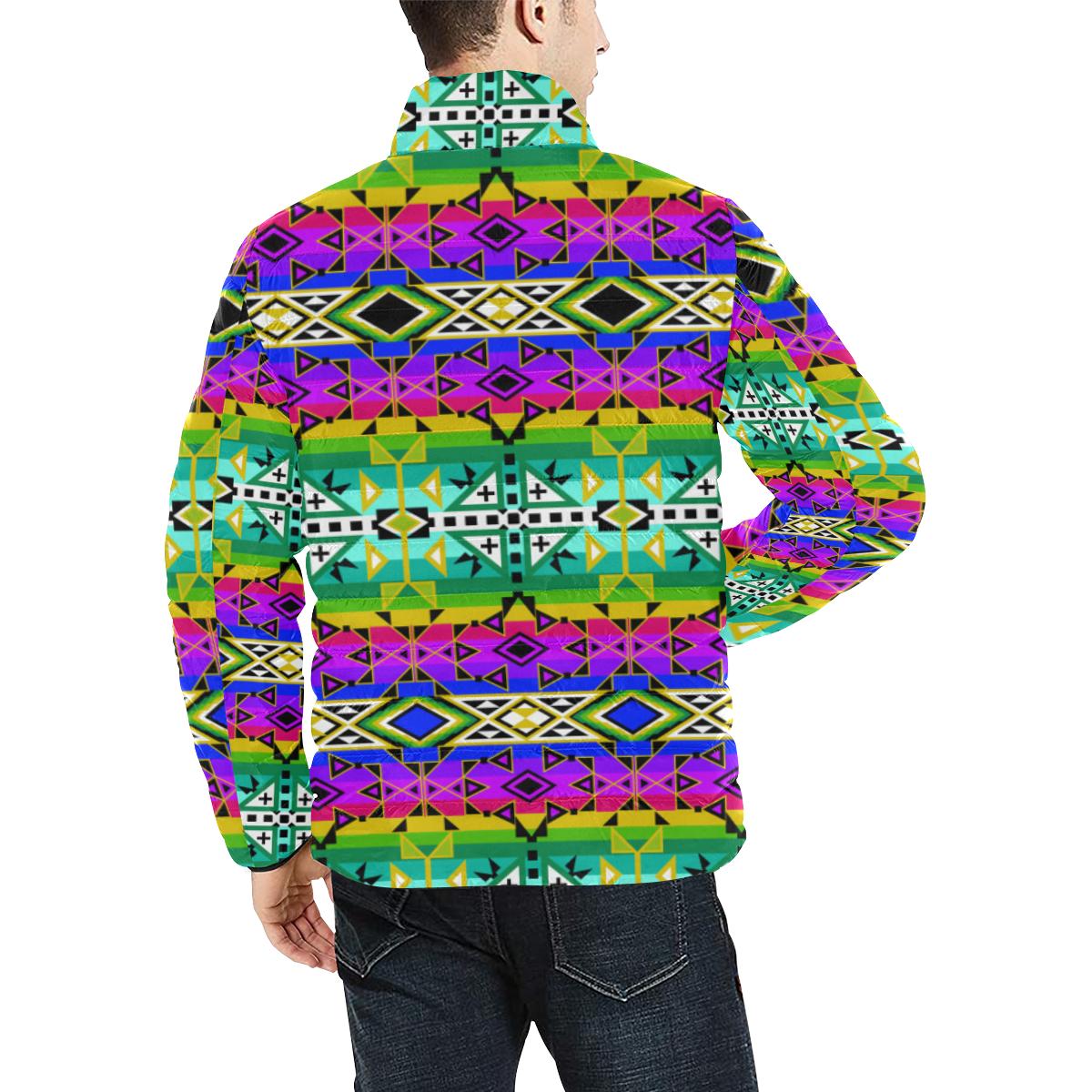 After the Northwest Rain Men's Stand Collar Padded Jacket (Model H41) Men's Stand Collar Padded Jacket (H41) e-joyer