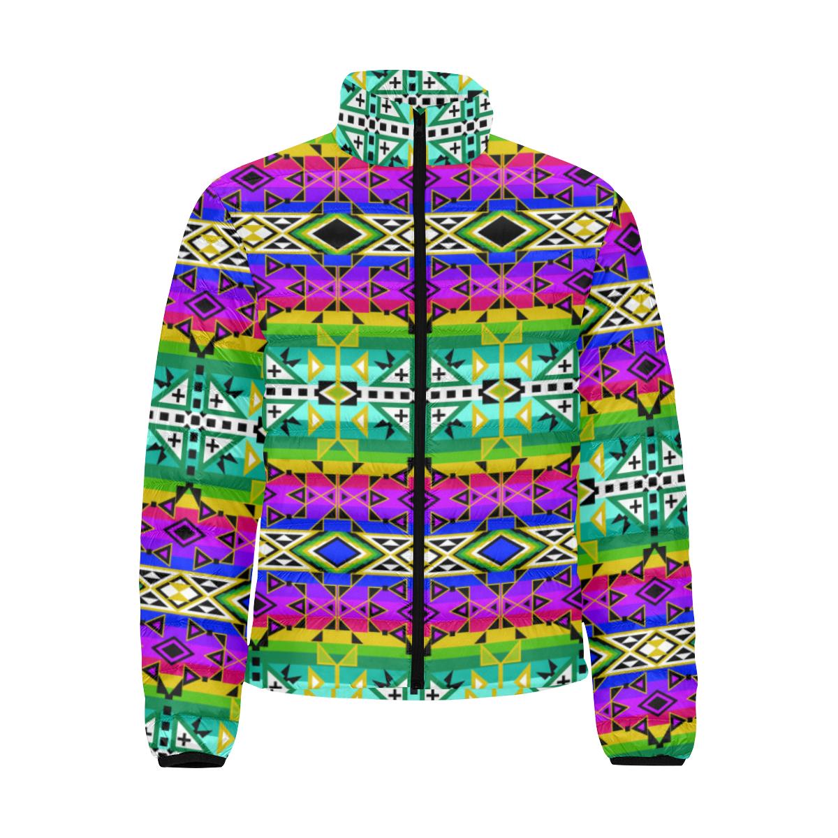 After the Northwest Rain Men's Stand Collar Padded Jacket (Model H41) Men's Stand Collar Padded Jacket (H41) e-joyer