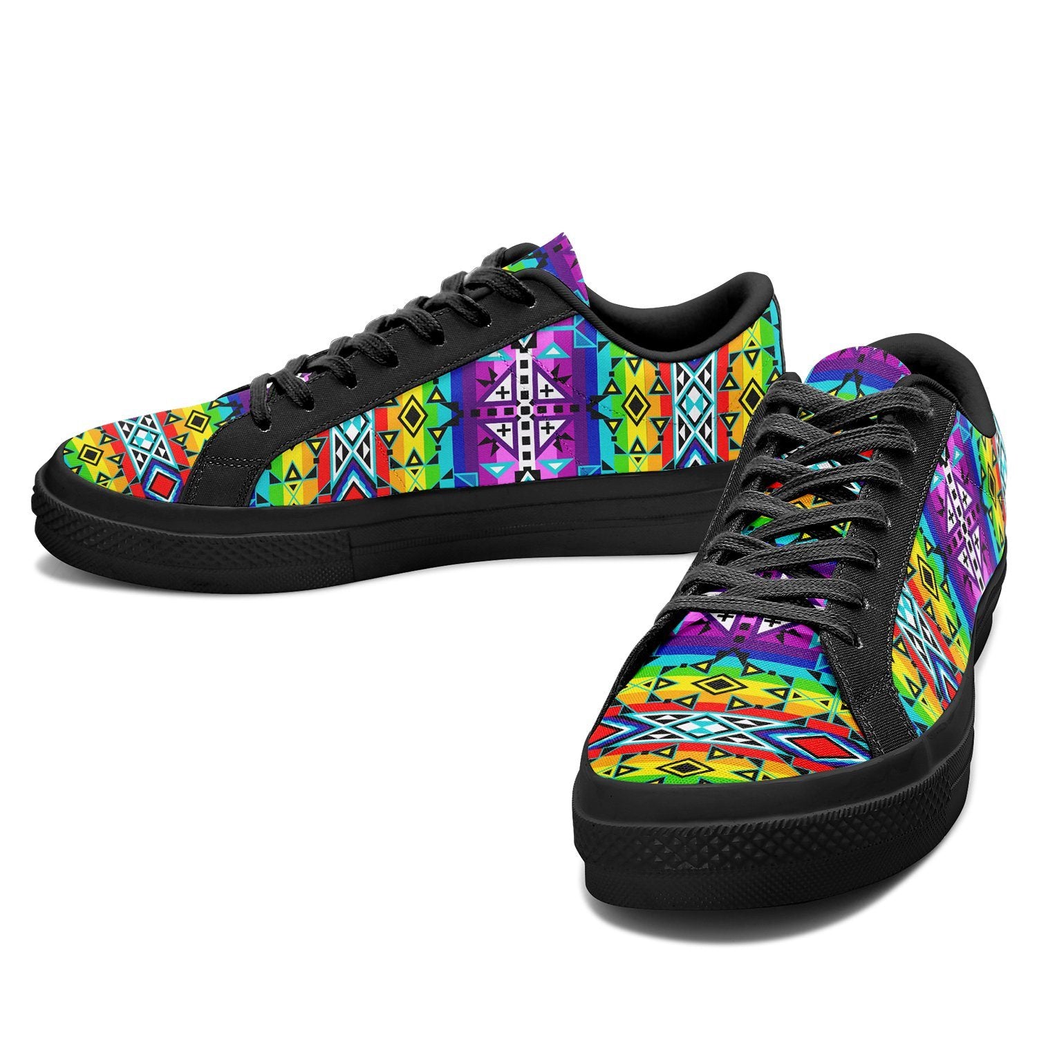 After the Rain Aapisi Low Top Canvas Shoes Black Sole 49 Dzine
