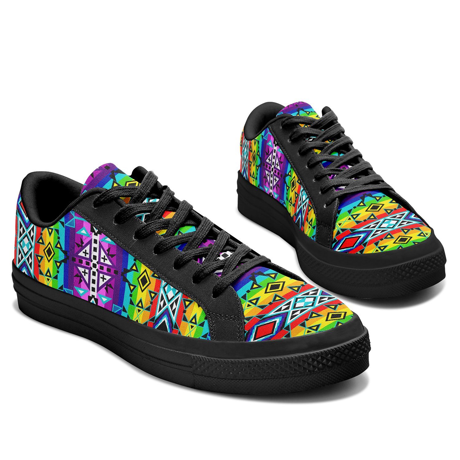 After the Rain Aapisi Low Top Canvas Shoes Black Sole 49 Dzine