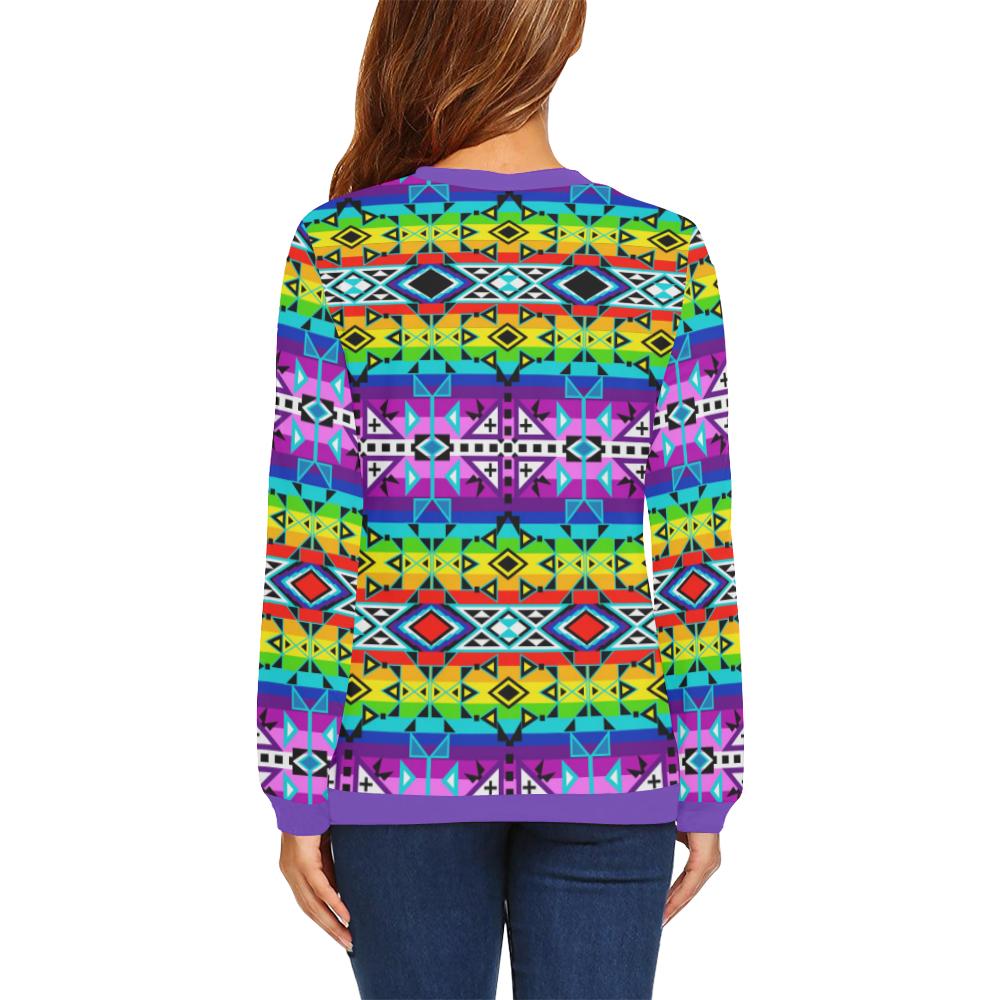 After the Rain All Over Print Crewneck Sweatshirt for Women (Model H18) Crewneck Sweatshirt for Women (H18) e-joyer