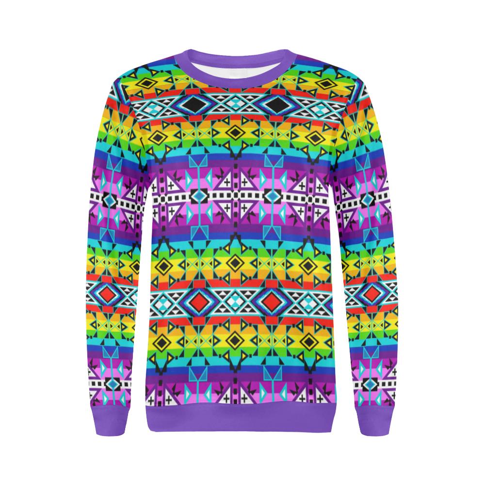 After the Rain All Over Print Crewneck Sweatshirt for Women (Model H18) Crewneck Sweatshirt for Women (H18) e-joyer