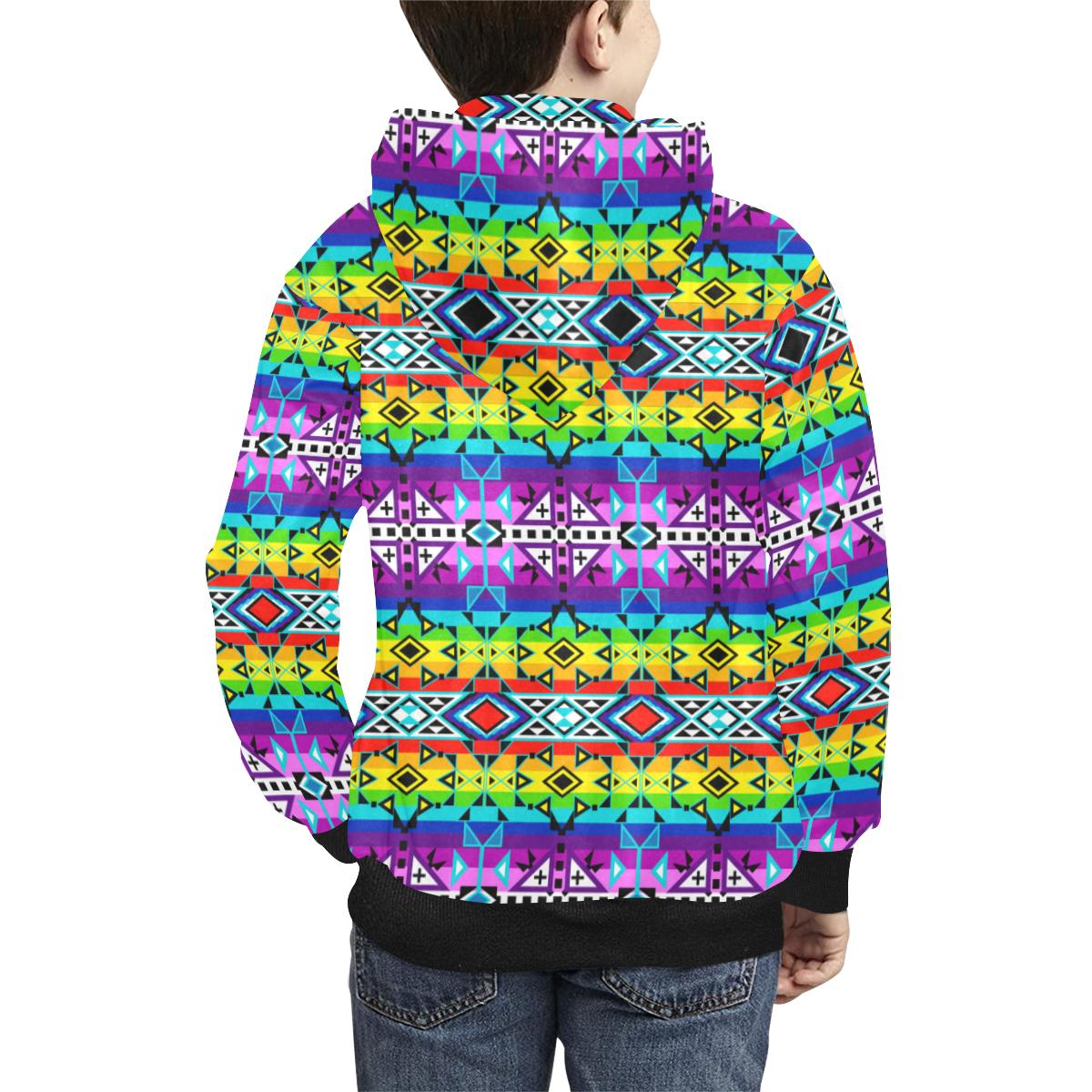 After the Rain Kids' All Over Print Hoodie (Model H38) Kids' AOP Hoodie (H38) e-joyer