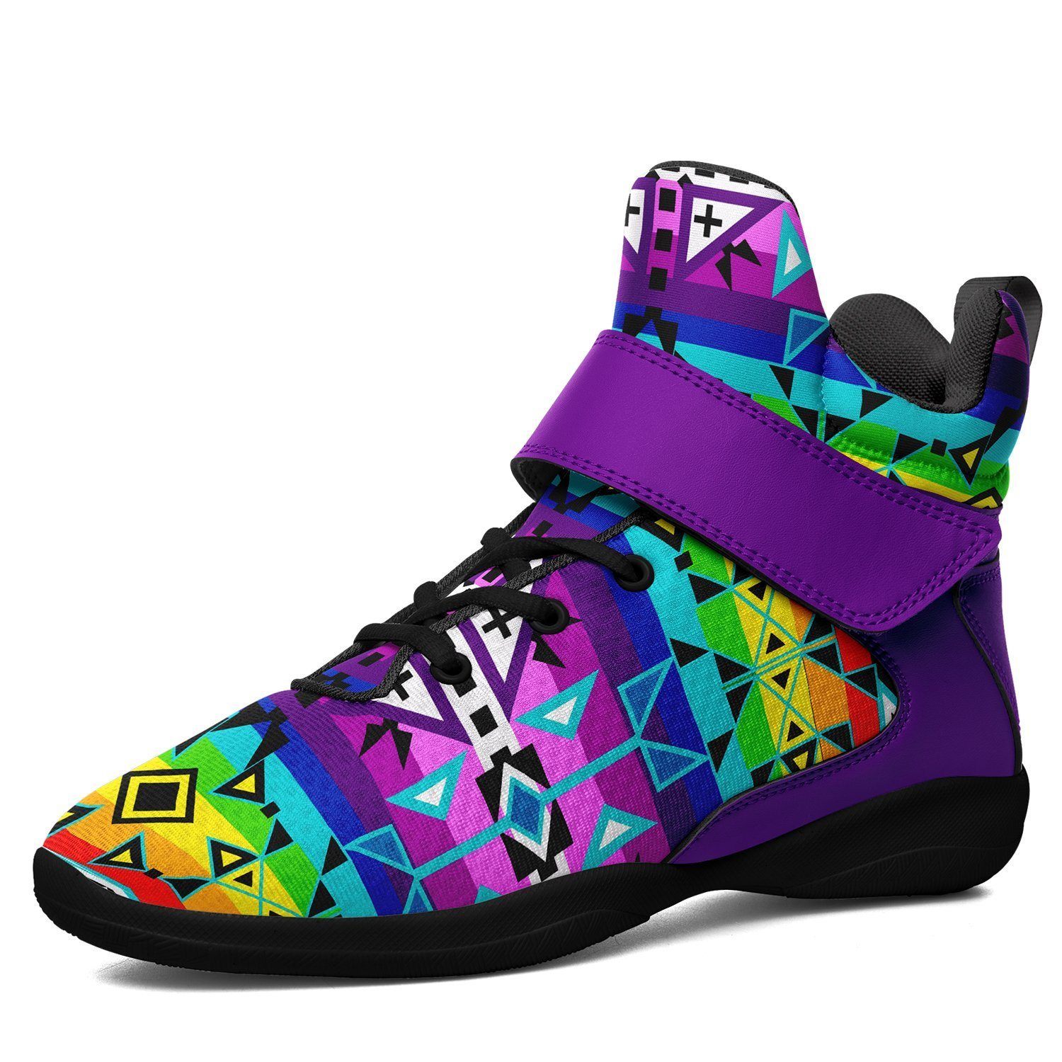 After the Rain Kid's Ipottaa Basketball / Sport High Top Shoes 49 Dzine US Child 12.5 / EUR 30 Black Sole with Indigo Strap