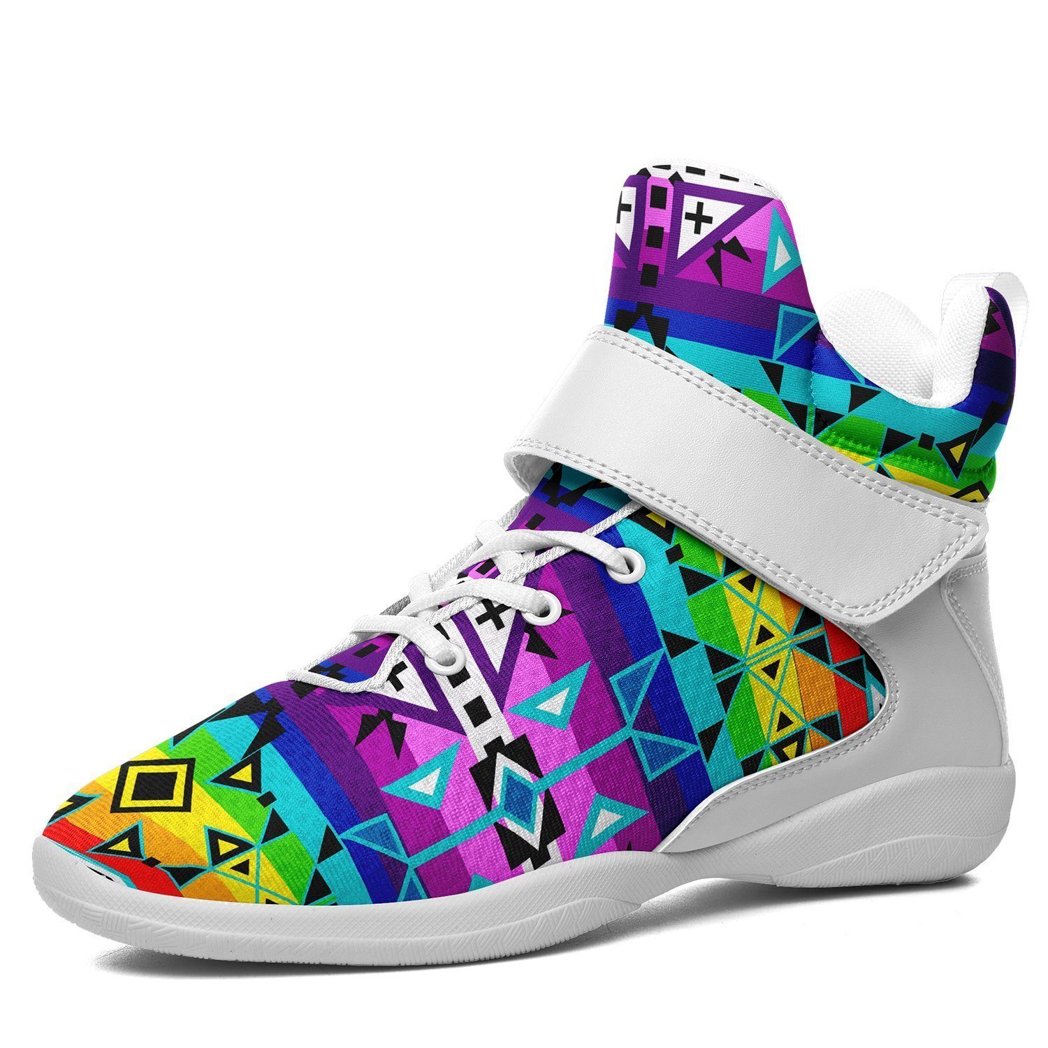 After the Rain Kid's Ipottaa Basketball / Sport High Top Shoes 49 Dzine US Child 12.5 / EUR 30 White Sole with White Strap