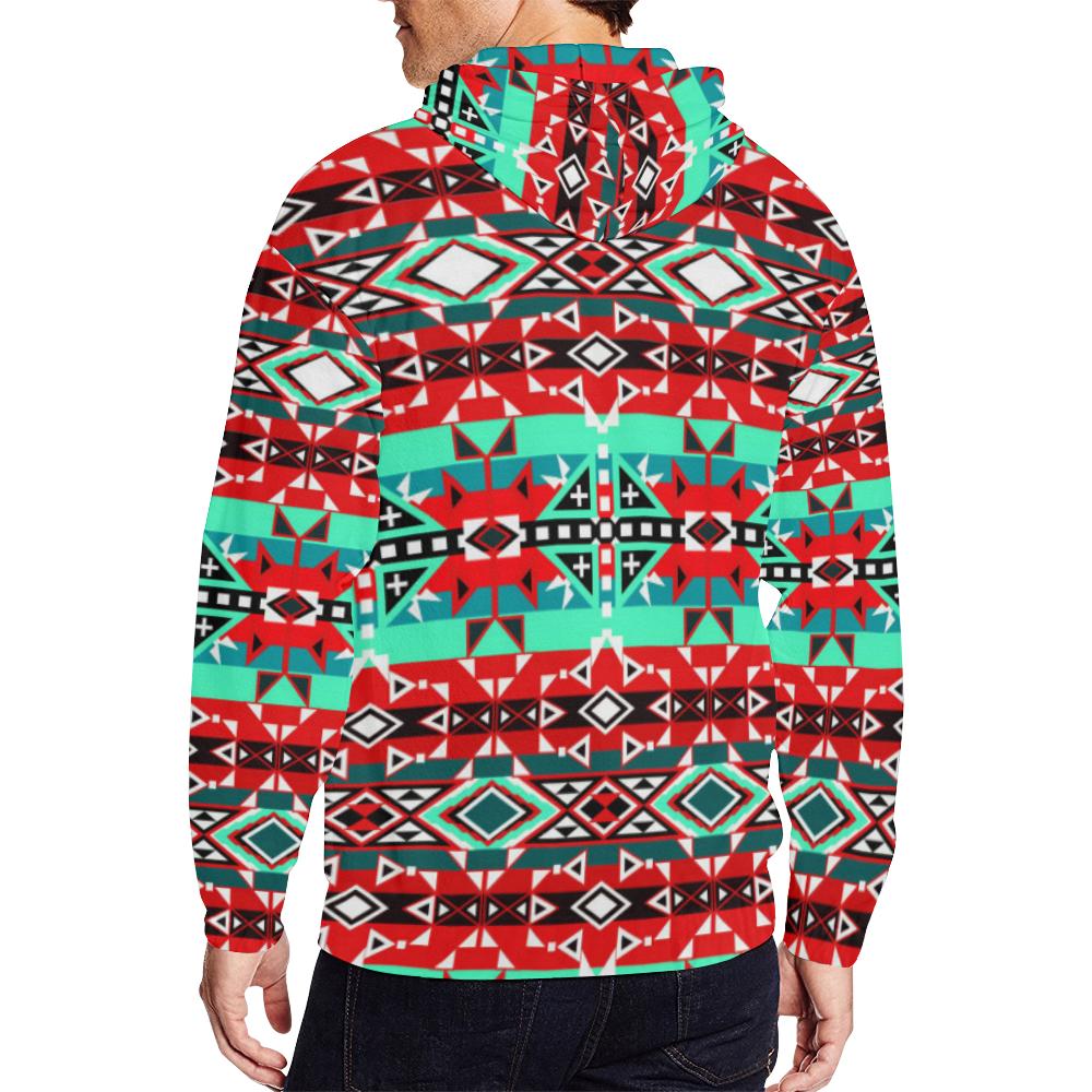 After the Southwest Rain All Over Print Full Zip Hoodie for Men (Model H14) All Over Print Full Zip Hoodie for Men (H14) e-joyer