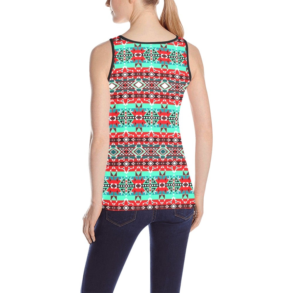 After the Southwest Rain All Over Print Tank Top for Women (Model T43) All Over Print Tank Top for Women (T43) e-joyer