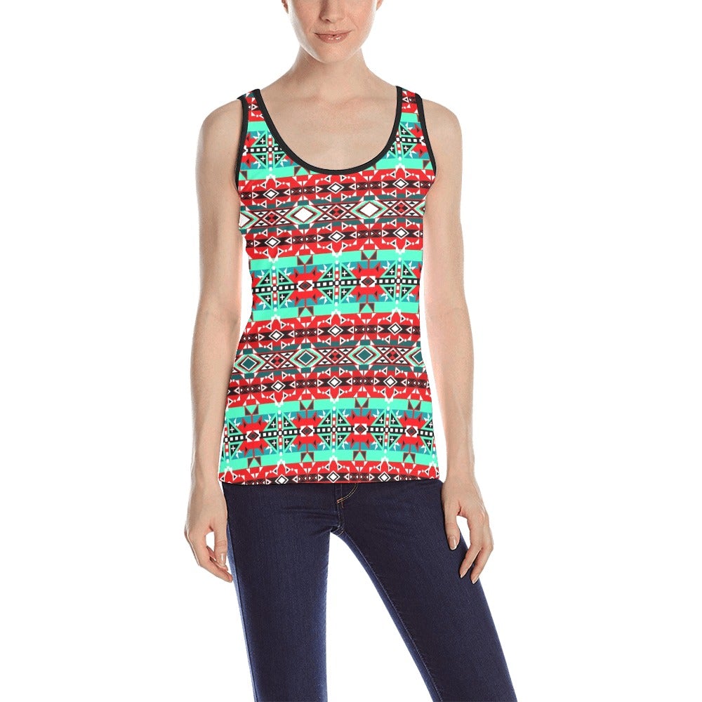 After the Southwest Rain All Over Print Tank Top for Women (Model T43) All Over Print Tank Top for Women (T43) e-joyer