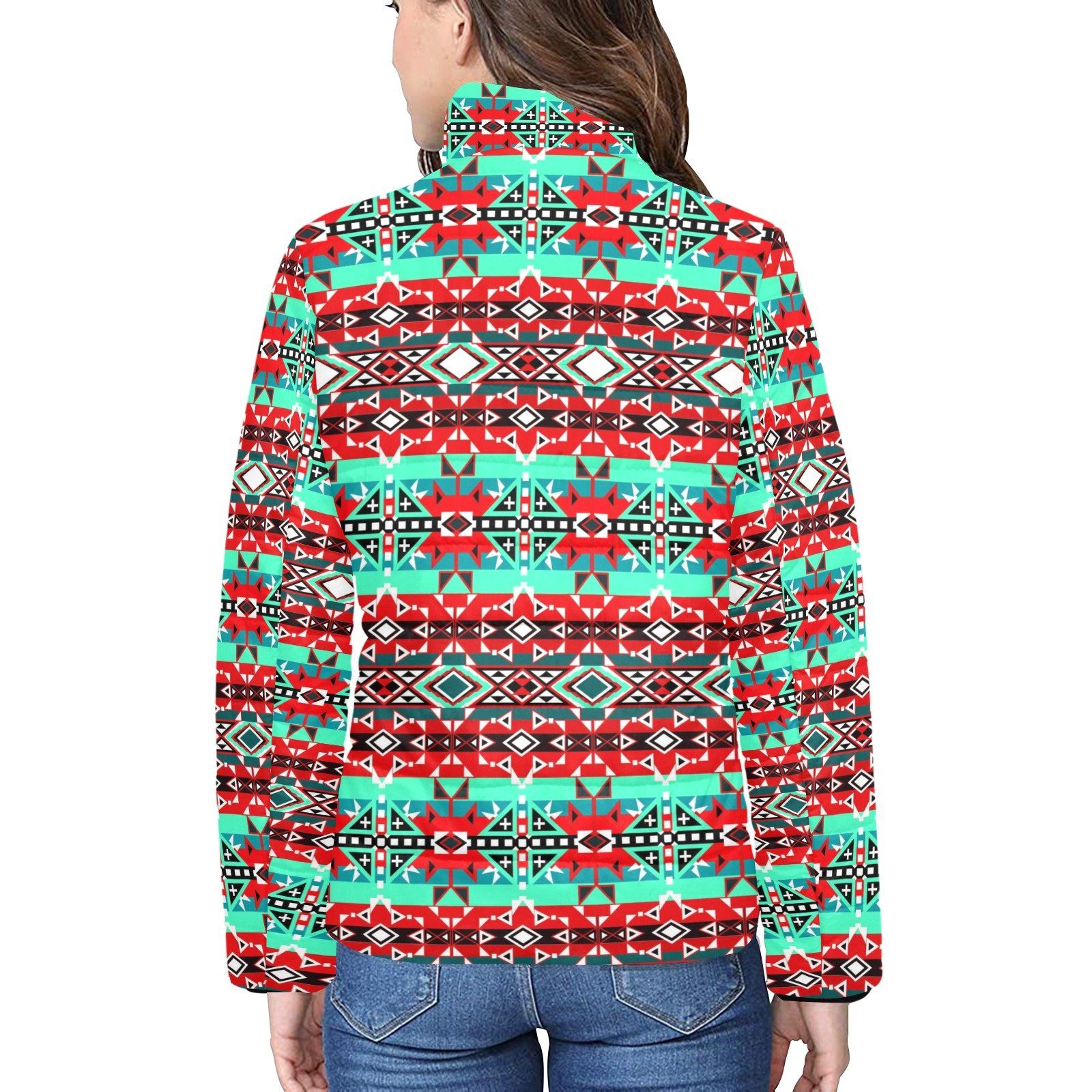 After the Southwest Rain Women's Stand Collar Padded Jacket (Model H41) jacket e-joyer