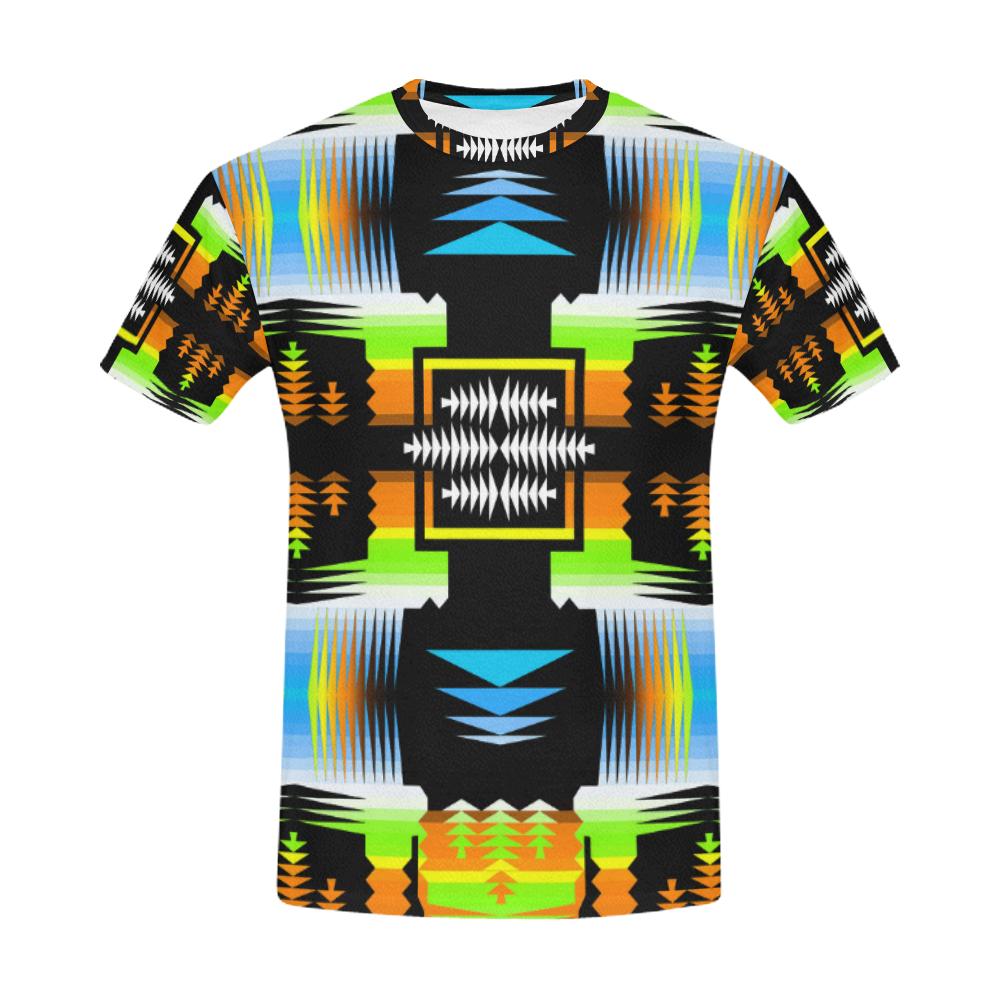 Autumn Fire Sage Body All Over Print T-Shirt for Men (USA Size) (Model T40) All Over Print T-Shirt for Men e-joyer