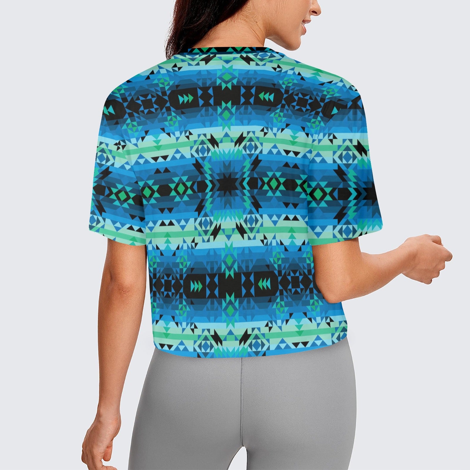 Green Star Women's Cropped T-shirt