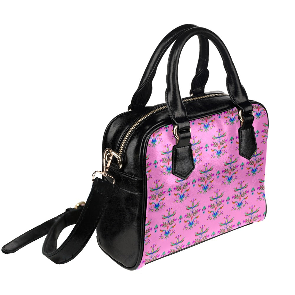 Dakota Damask Cheyenne Pink Shoulder Handbag