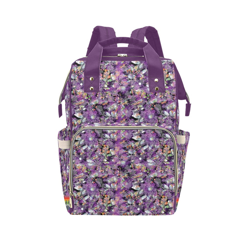 Culture in Nature Purple Multi-Function Diaper Backpack/Diaper Bag