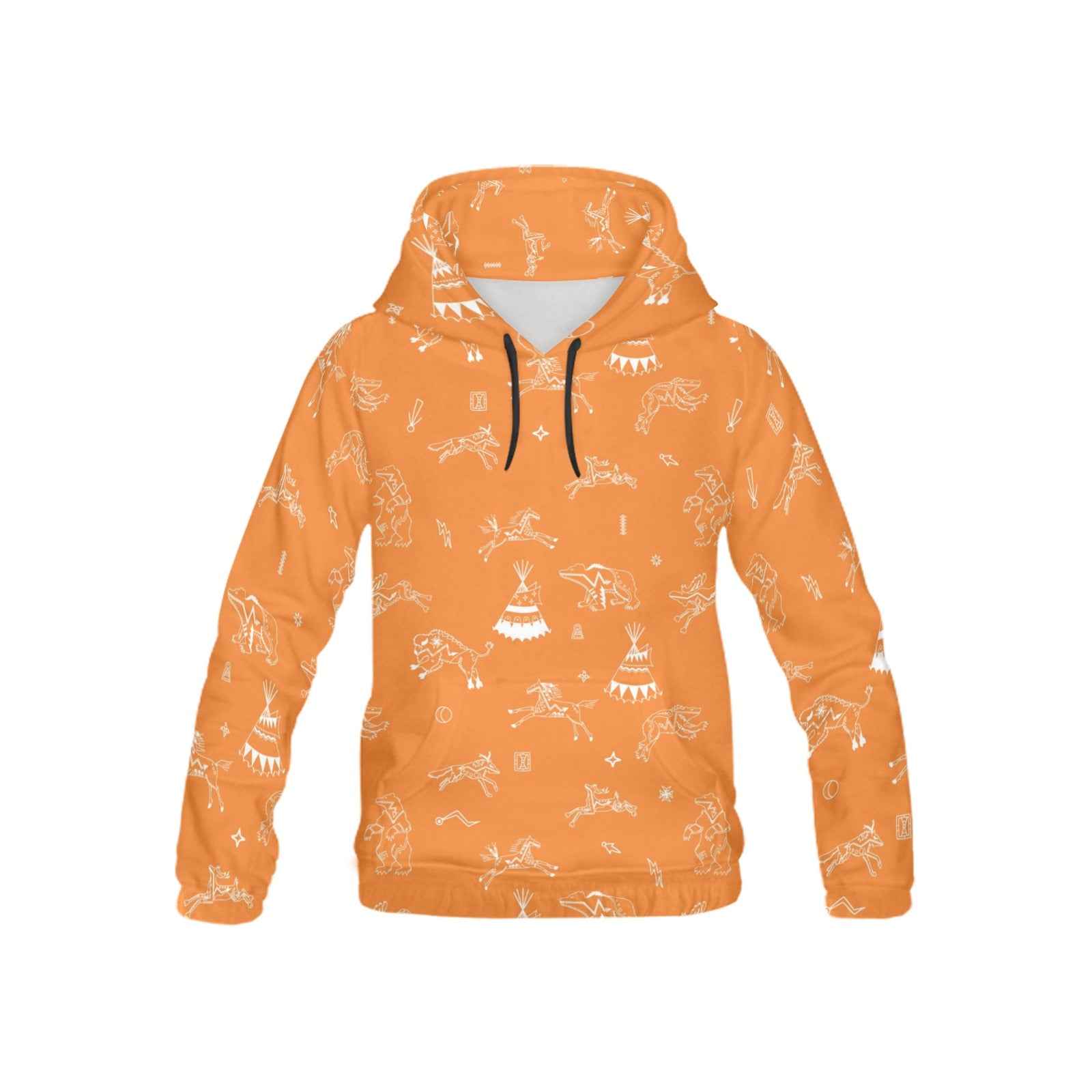 Ledger Dabbles Orange Hoodie for Kid (USA Size)