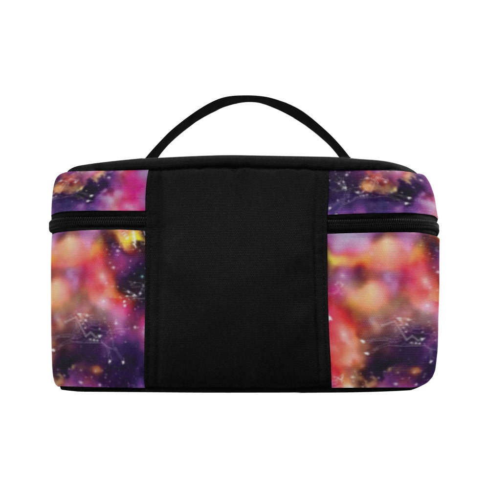 Animal Ancestors 9 Cosmic Swirl Purple and Red Cosmetic Bag/Large