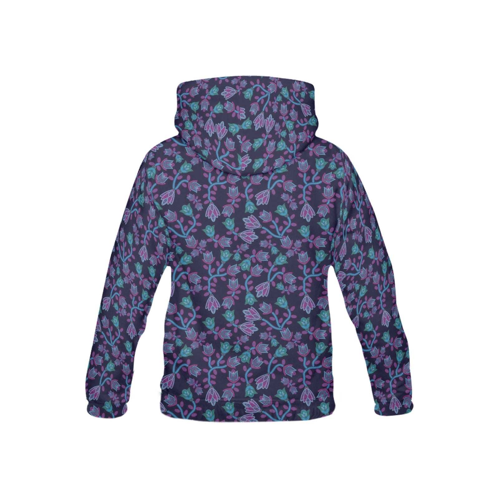 Beaded Blue Nouveau All Over Print Hoodie for Kid (USA Size) (Model H13) All Over Print Hoodie for Kid (H13) e-joyer