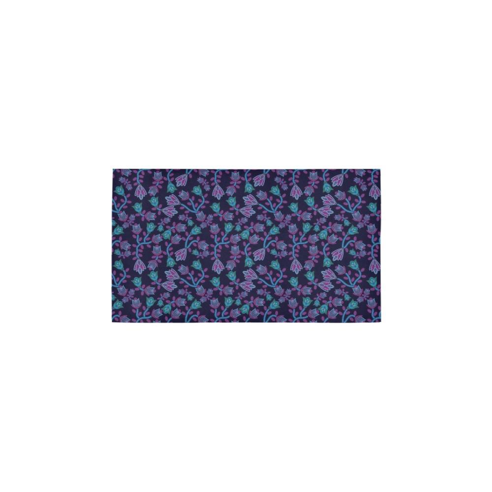 Beaded Blue Nouveau Bath Rug 16''x 28'' Bath Rug 16''x 28'' e-joyer