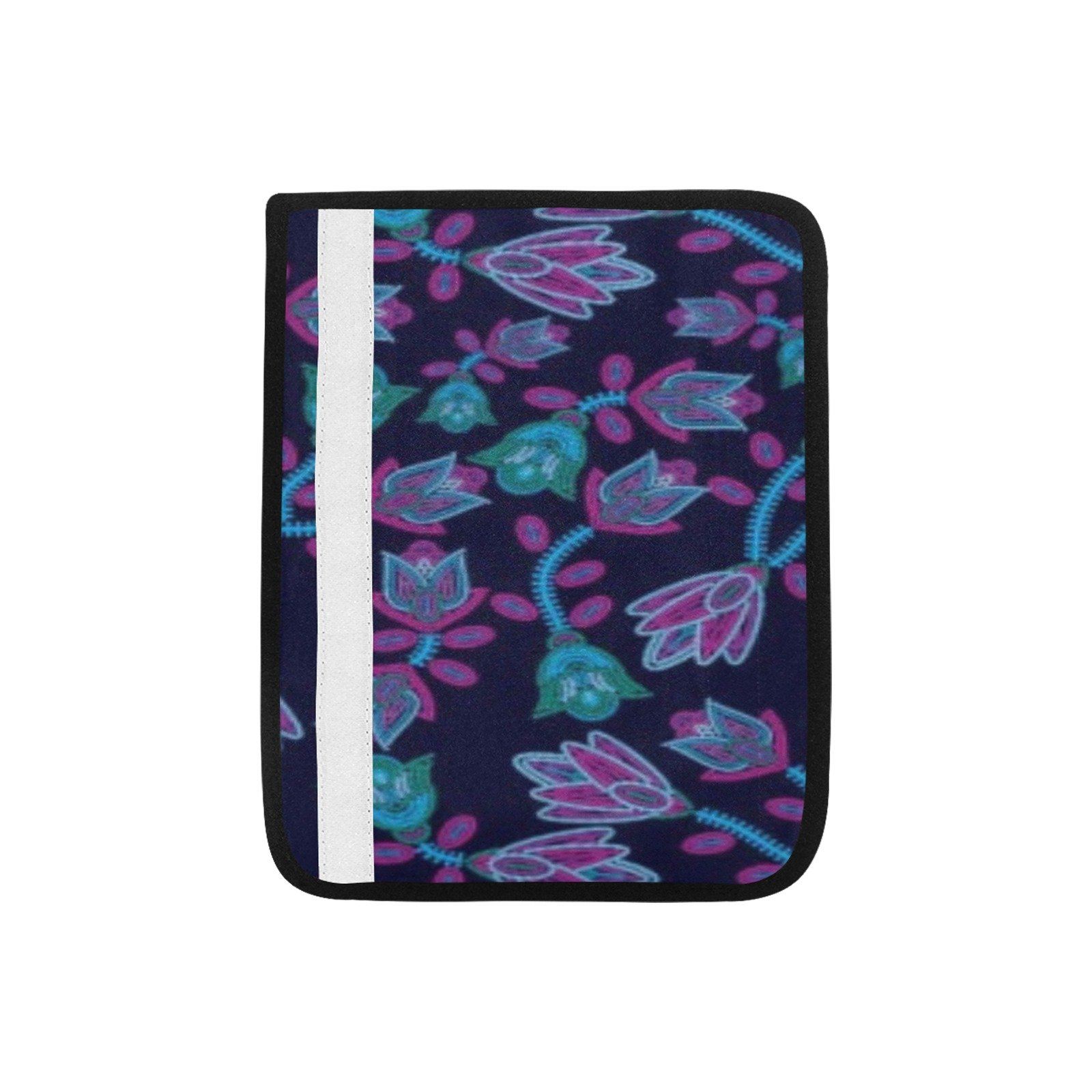 Beaded Blue Nouveau Car Seat Belt Cover 7''x12.6'' (Pack of 2) Car Seat Belt Cover 7x12.6 (Pack of 2) e-joyer