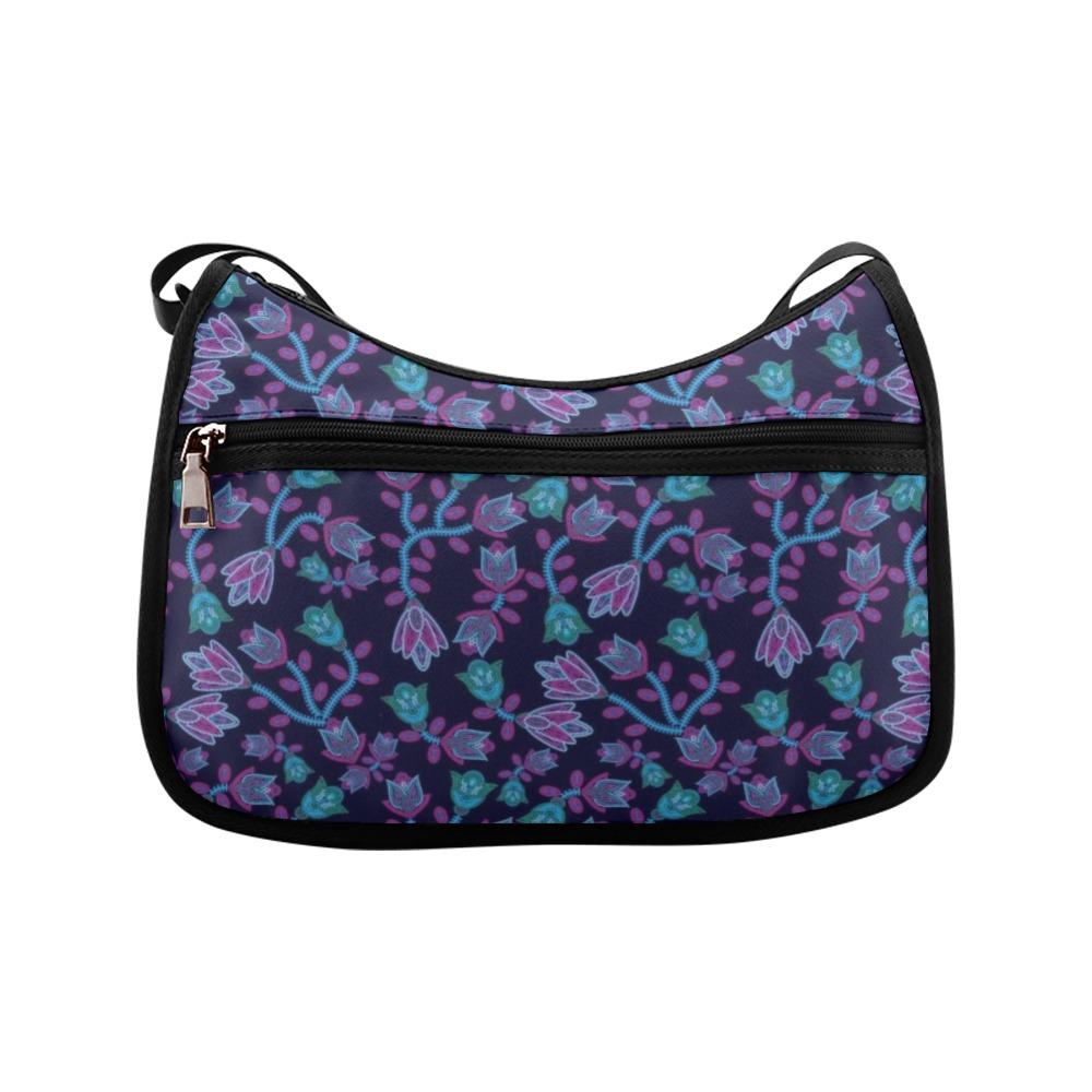 Beaded Blue Nouveau Crossbody Bags (Model 1616) Crossbody Bags (1616) e-joyer