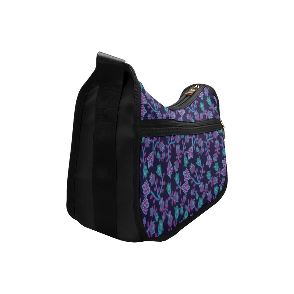 Beaded Blue Nouveau Crossbody Bags (Model 1616) Crossbody Bags (1616) e-joyer