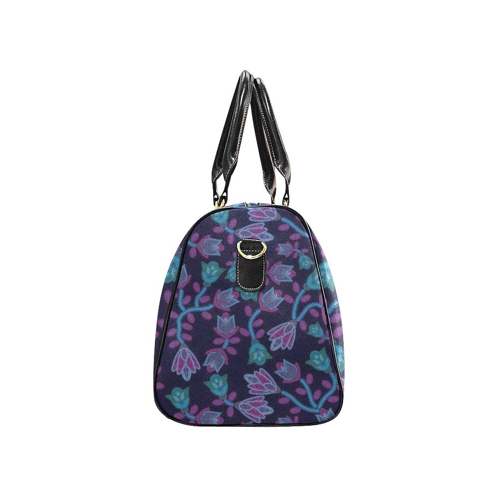 Beaded Blue Nouveau New Waterproof Travel Bag/Small (Model 1639) bag e-joyer