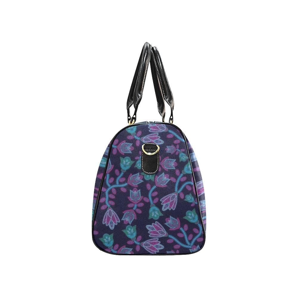 Beaded Blue Nouveau New Waterproof Travel Bag/Small (Model 1639) bag e-joyer