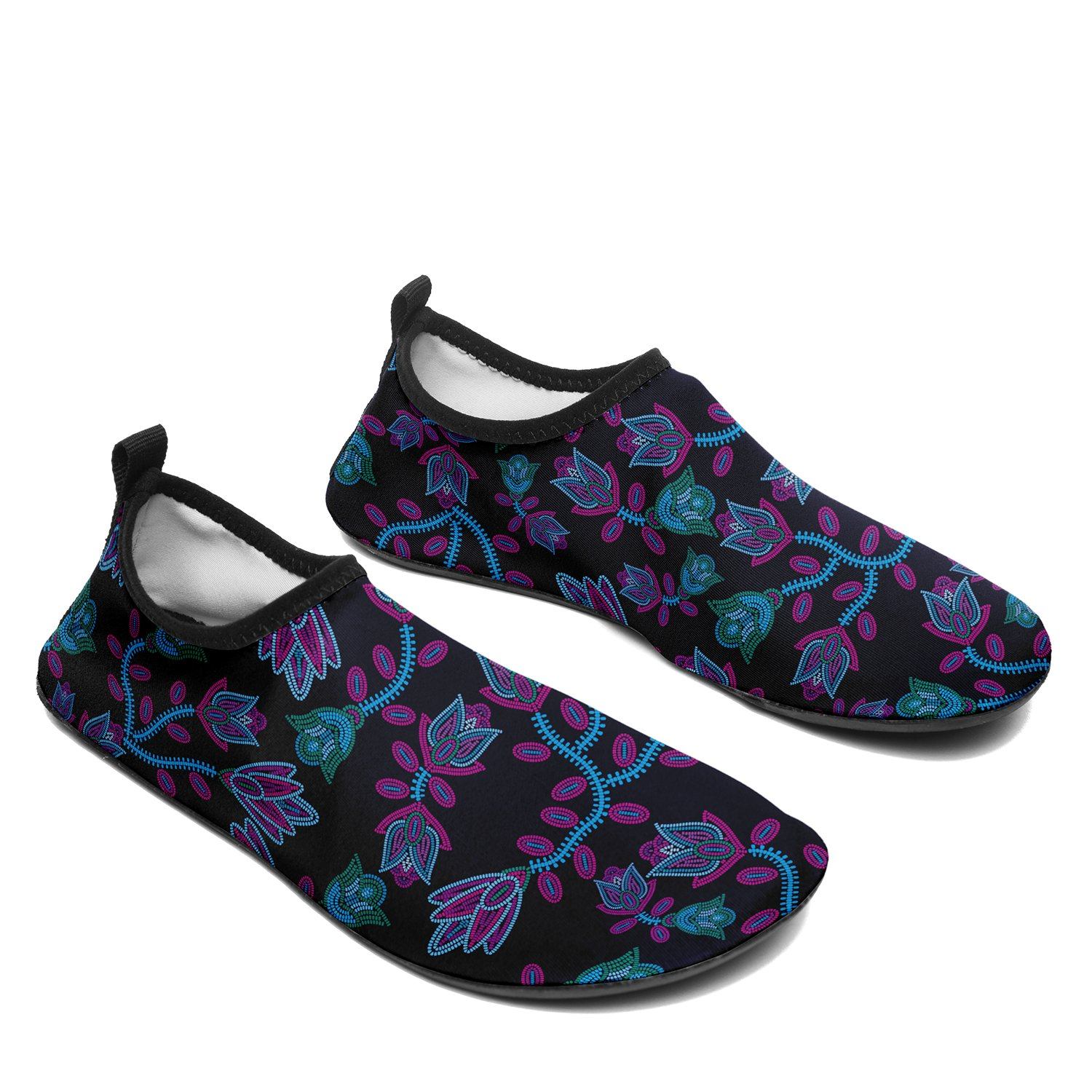 Beaded Blue Nouveau Sockamoccs Slip On Shoes Herman