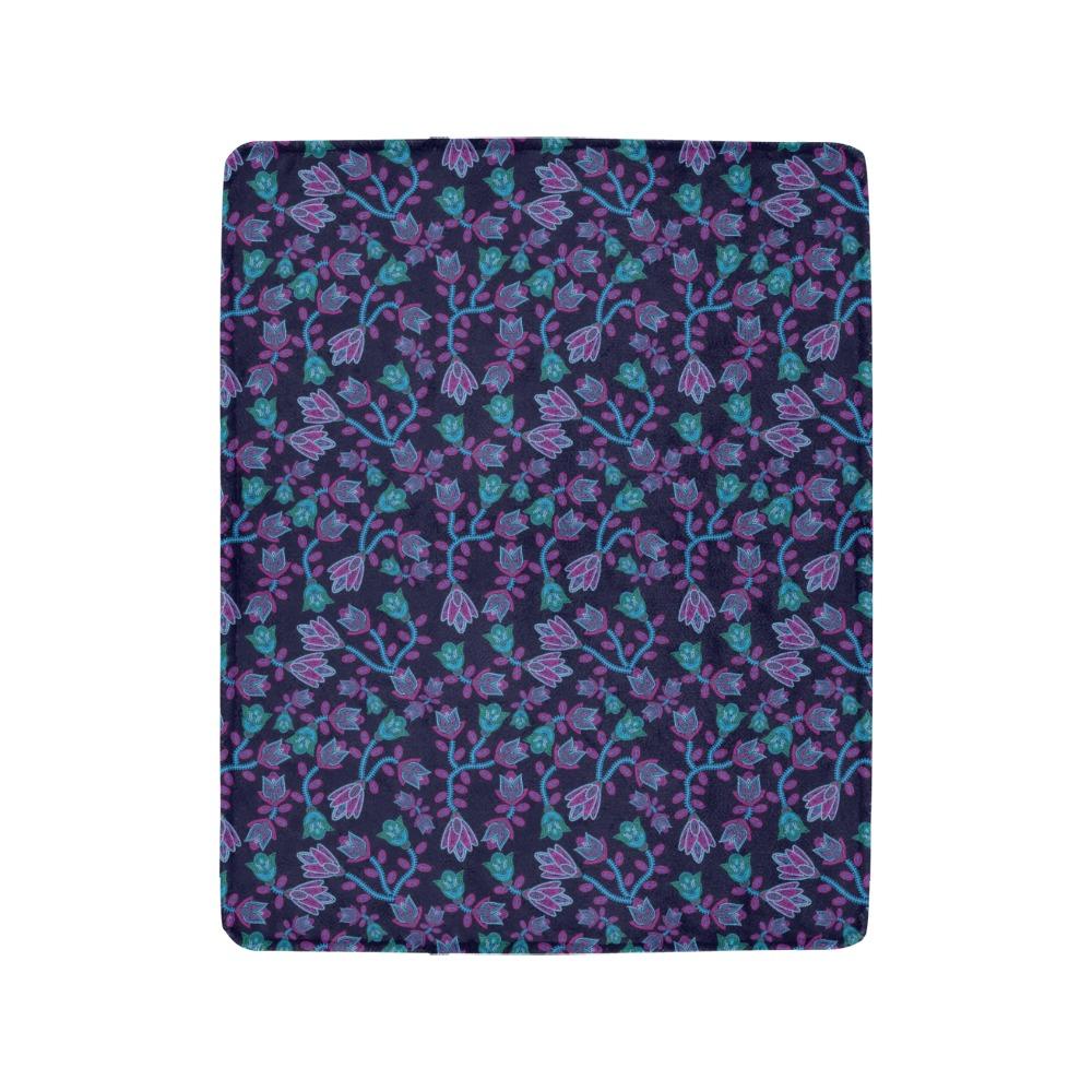 Beaded Blue Nouveau Ultra-Soft Micro Fleece Blanket 40"x50" Ultra-Soft Blanket 40''x50'' e-joyer