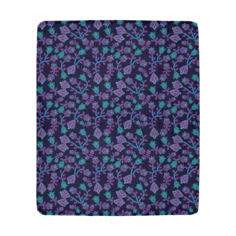 Beaded Blue Nouveau Ultra-Soft Micro Fleece Blanket 50"x60" Ultra-Soft Blanket 50''x60'' e-joyer