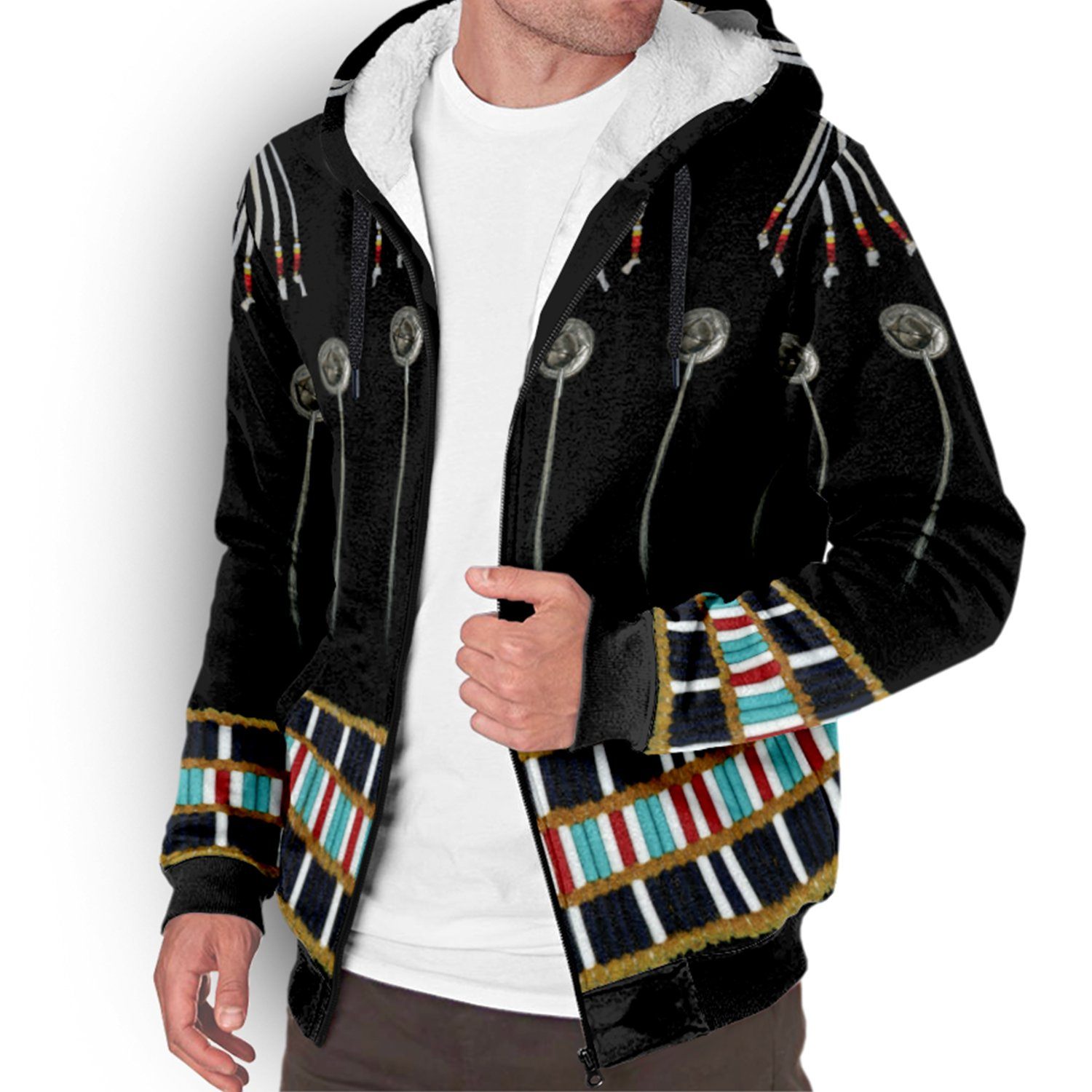 Beaded Bracelet Sherpa Hoodie hoodie Herman