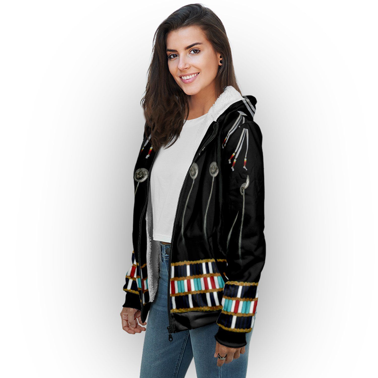 Beaded Bracelet Sherpa Hoodie hoodie Herman