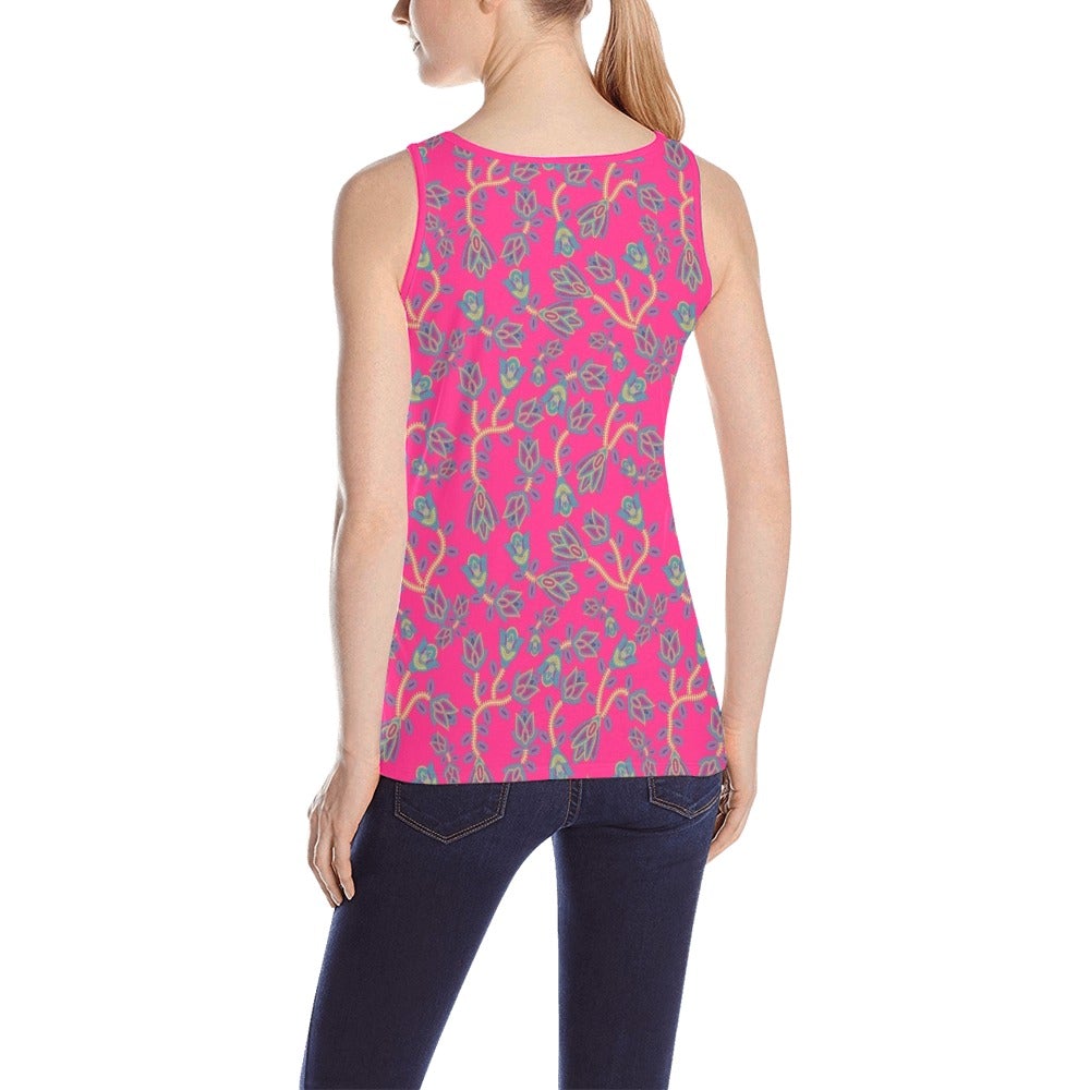 Beaded Lemonade All Over Print Tank Top for Women (Model T43) All Over Print Tank Top for Women (T43) e-joyer