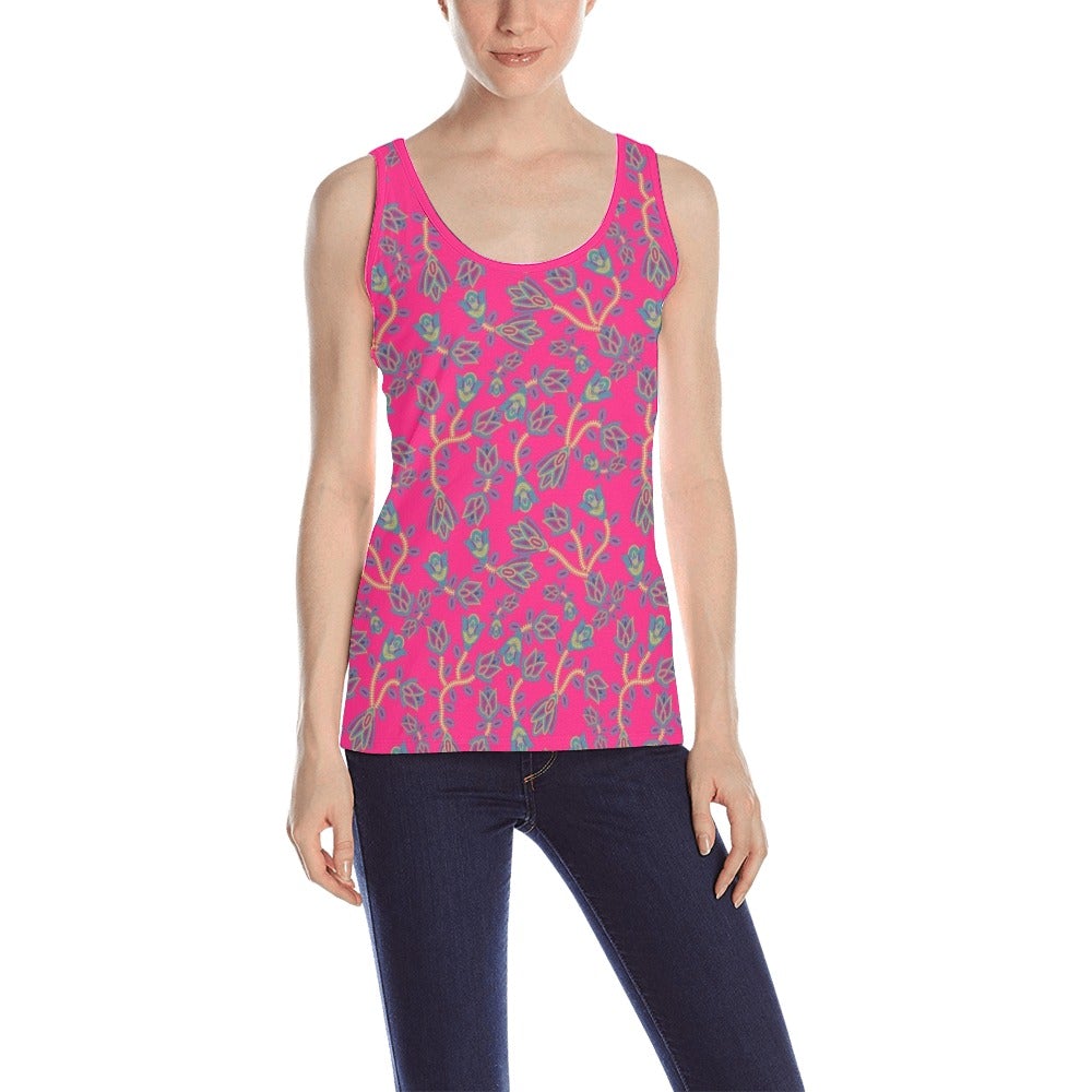 Beaded Lemonade All Over Print Tank Top for Women (Model T43) All Over Print Tank Top for Women (T43) e-joyer