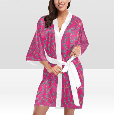 Beaded Lemonade Kimono Robe Artsadd