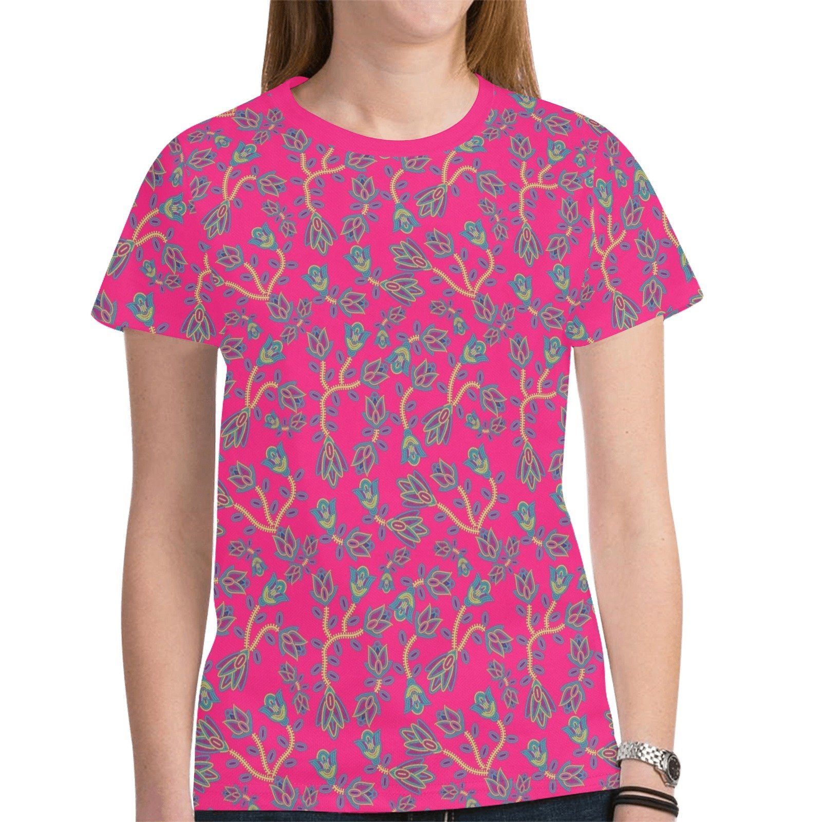 Beaded Lemonade New All Over Print T-shirt for Women (Model T45) tshirt e-joyer