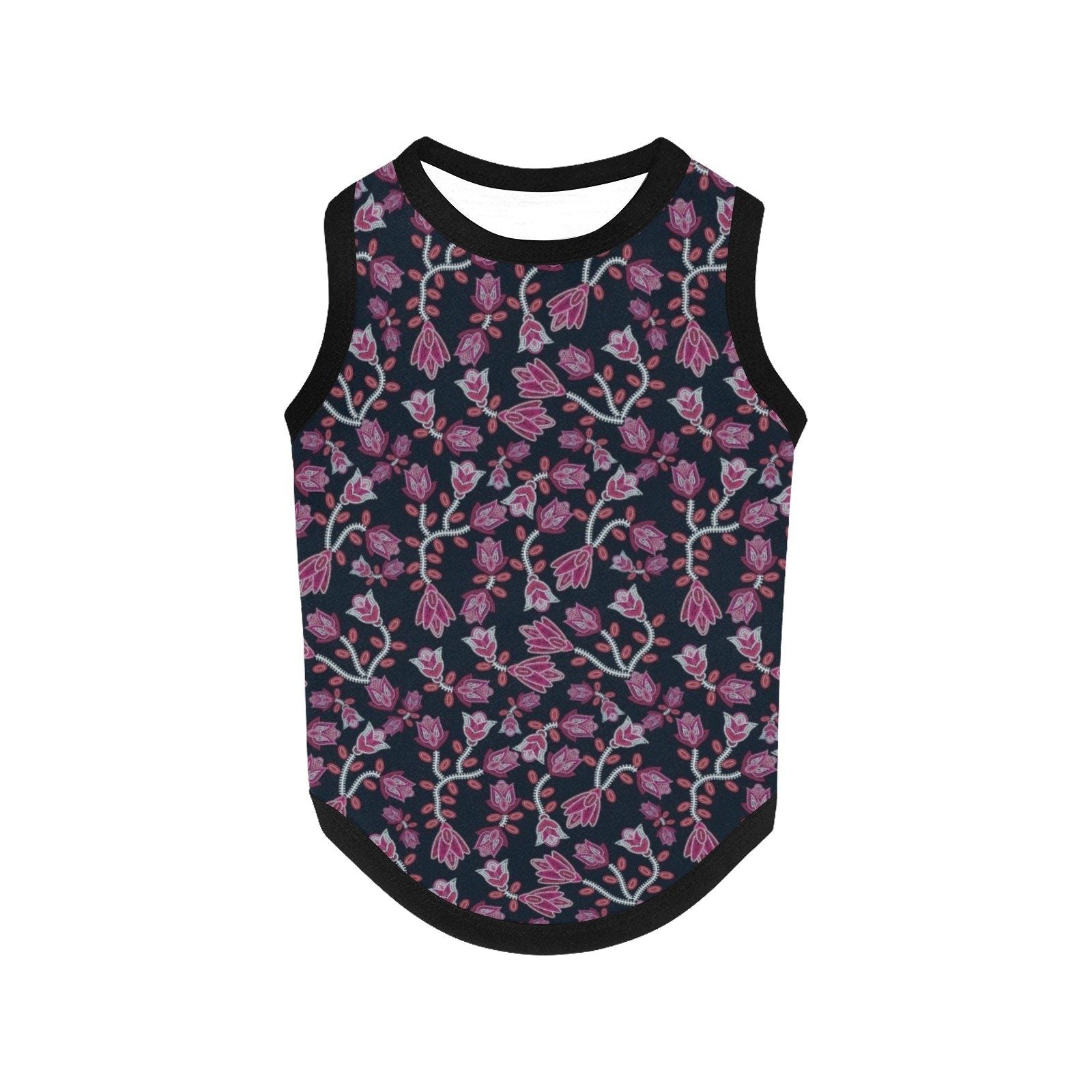 Beaded Pink All Over Print Pet Tank Top Pet Tank Top e-joyer