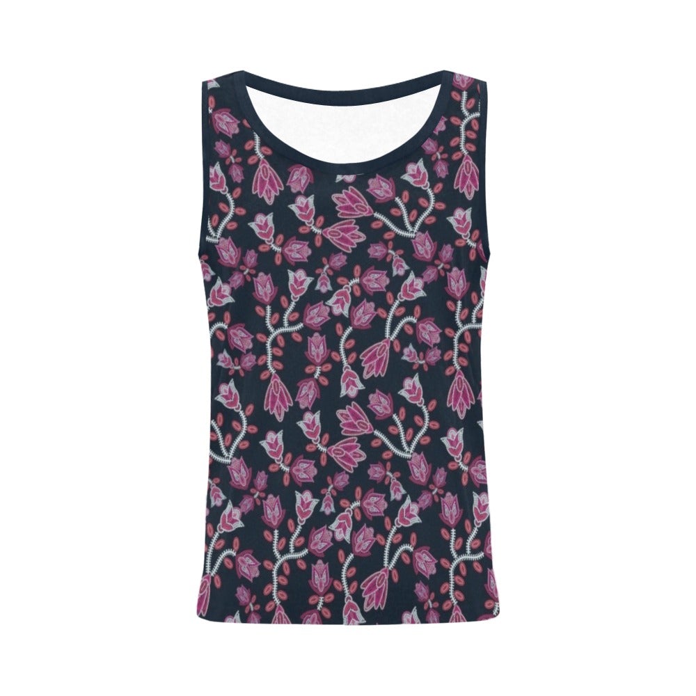 Beaded Pink All Over Print Tank Top for Women (Model T43) All Over Print Tank Top for Women (T43) e-joyer