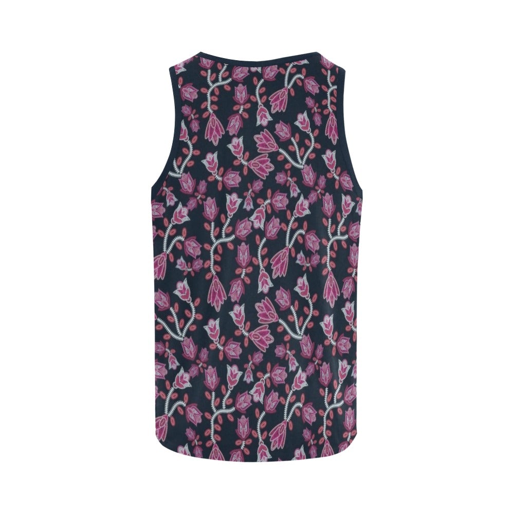 Beaded Pink All Over Print Tank Top for Women (Model T43) All Over Print Tank Top for Women (T43) e-joyer