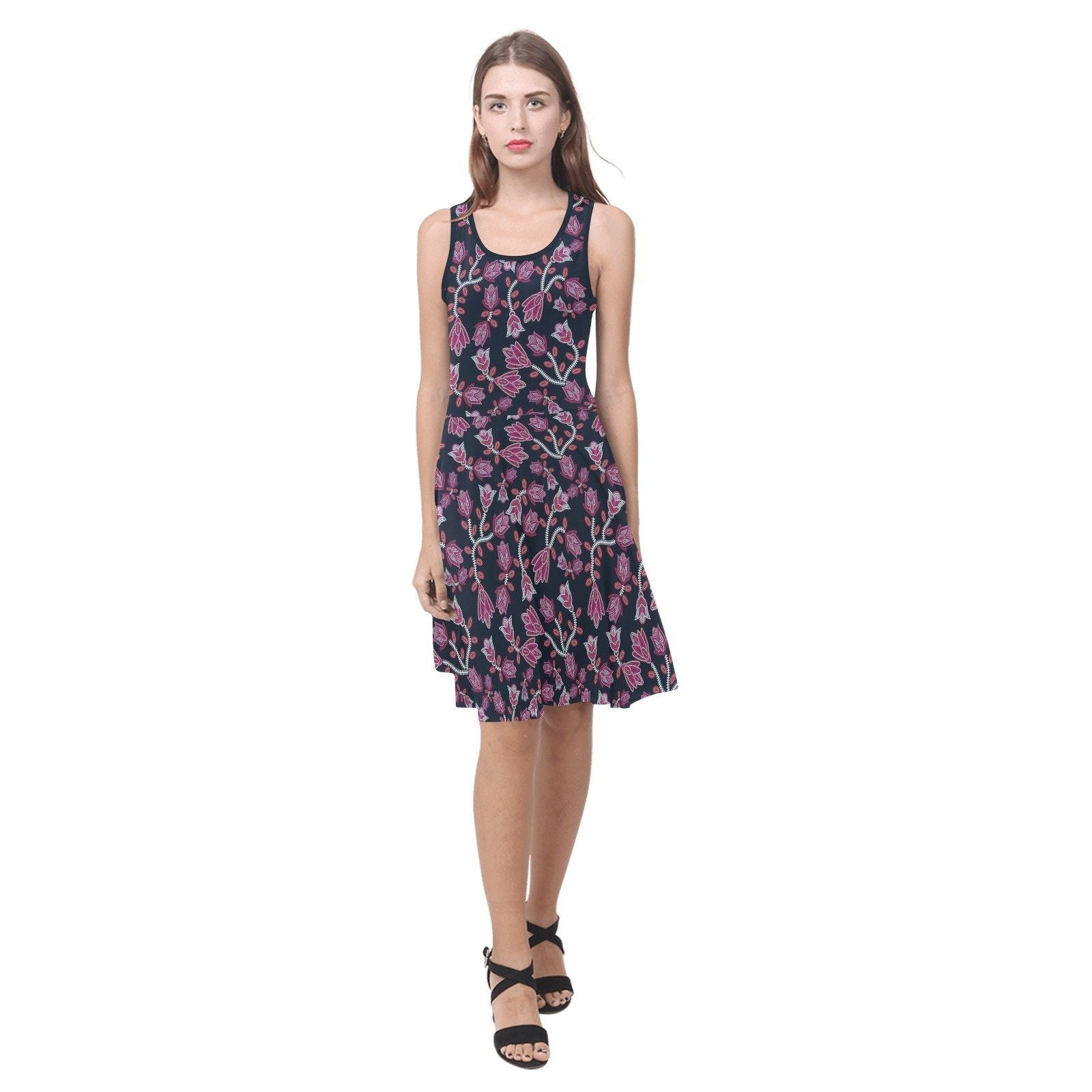 Beaded Pink Atalanta Sundress (Model D04) Atalanta Sundress (D04) e-joyer