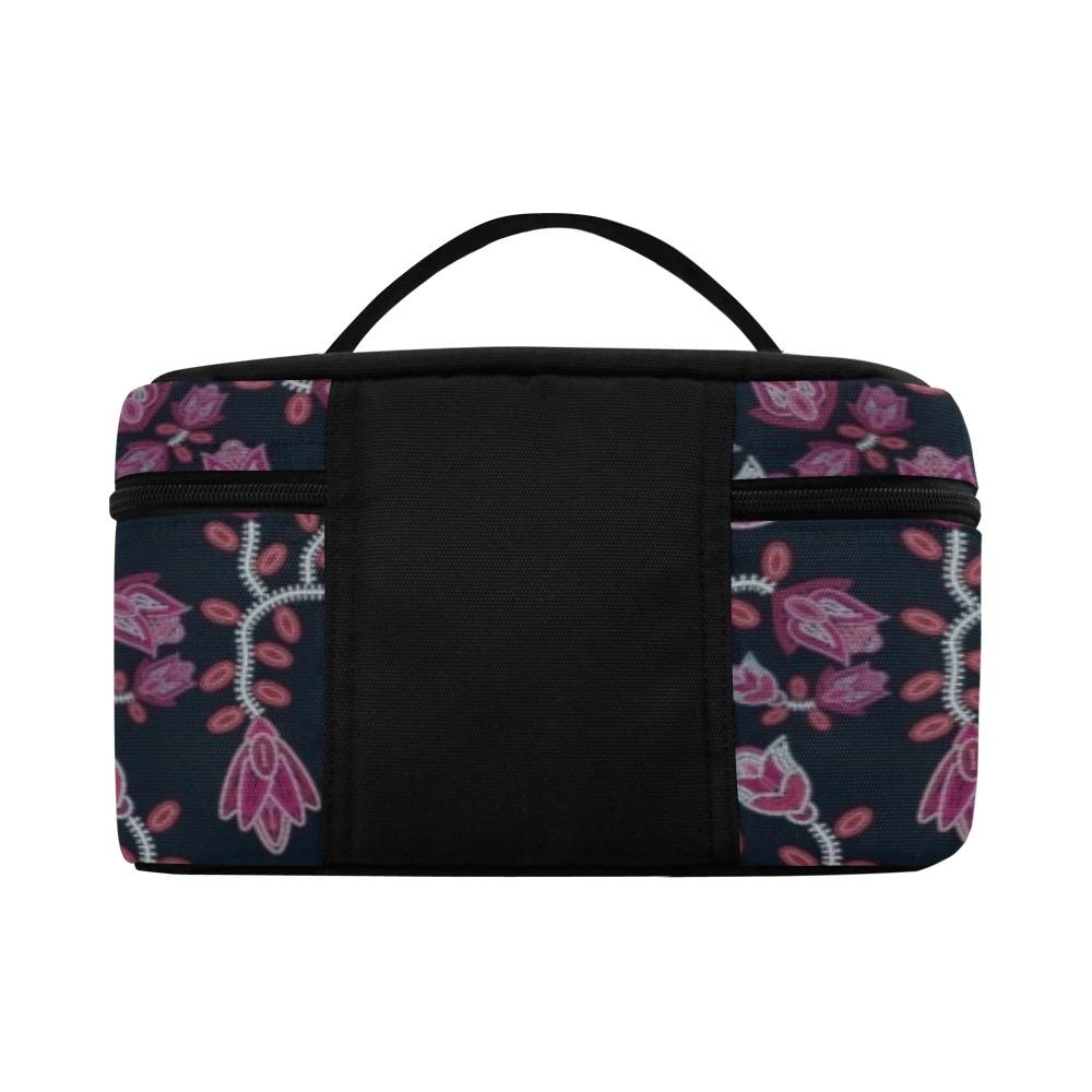 Beaded Pink Cosmetic Bag/Large (Model 1658) bag e-joyer